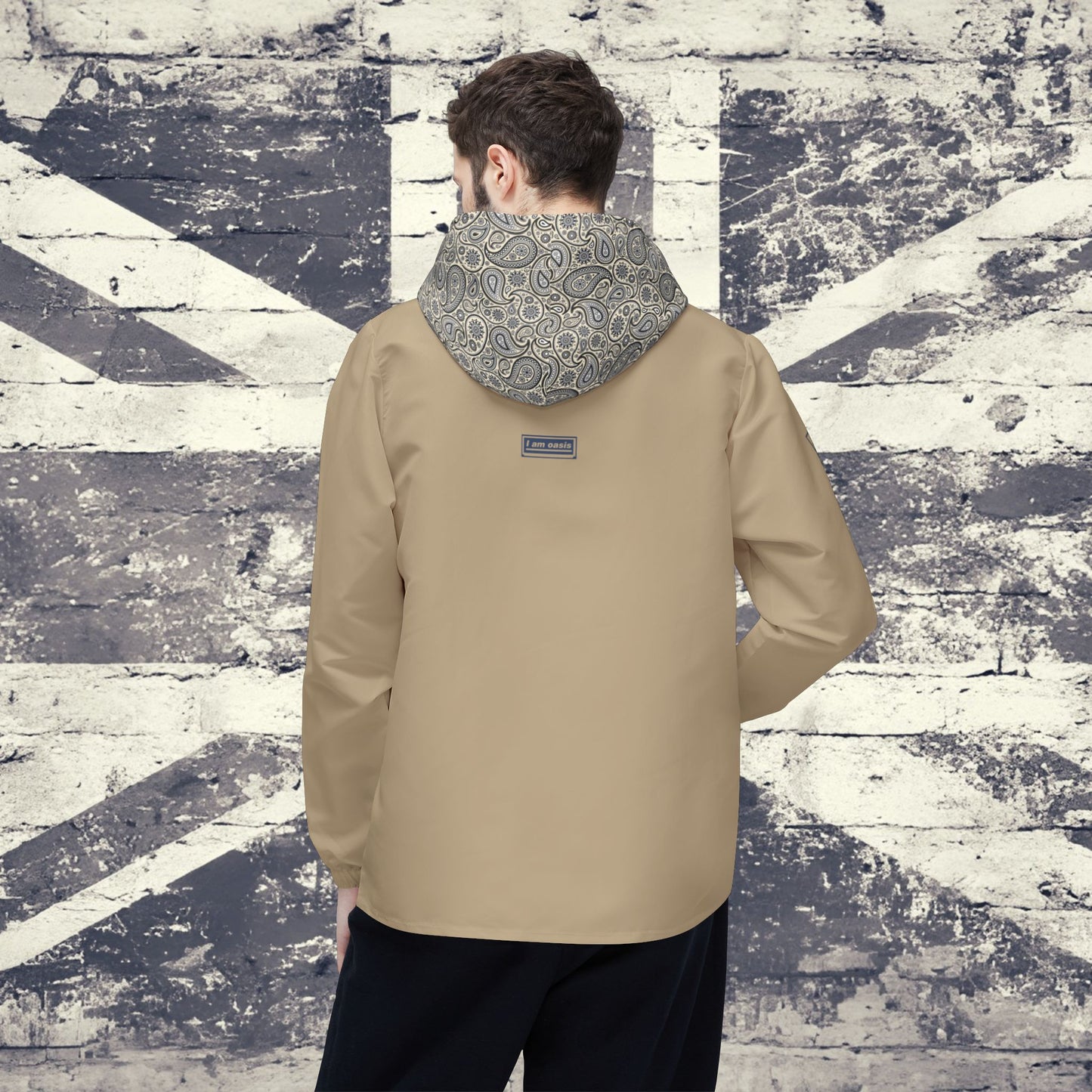'I AM OASIS' Waterproof Hooded Jacket with Paisley & OG Logo Set (Brand Colours)