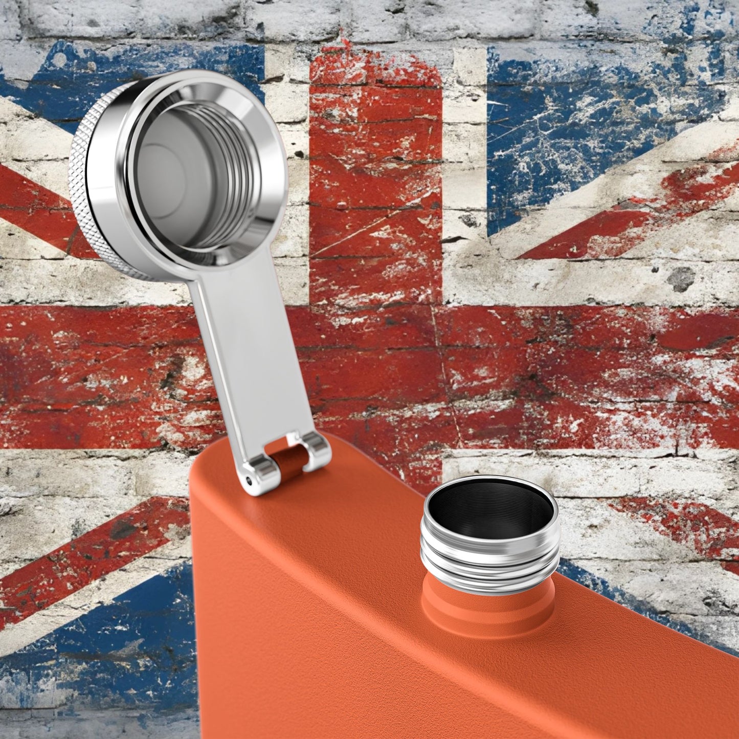 'I AM OASIS' Stainless Steel Hip Flask