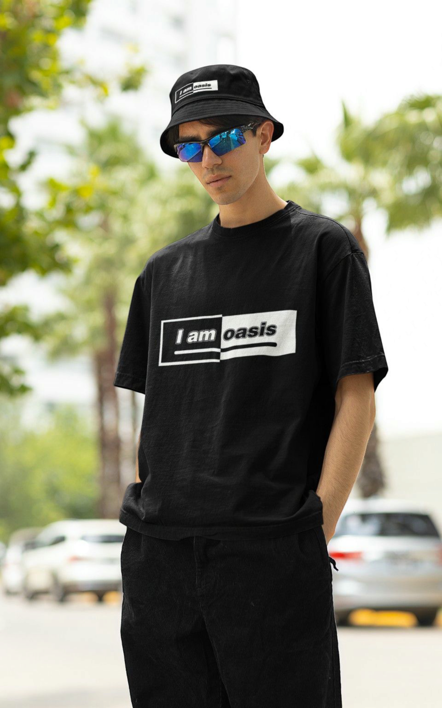 'I AM OASIS' Classic T-shirt – 50/50 Logo – 9 Brand Colours - Premium Cotton