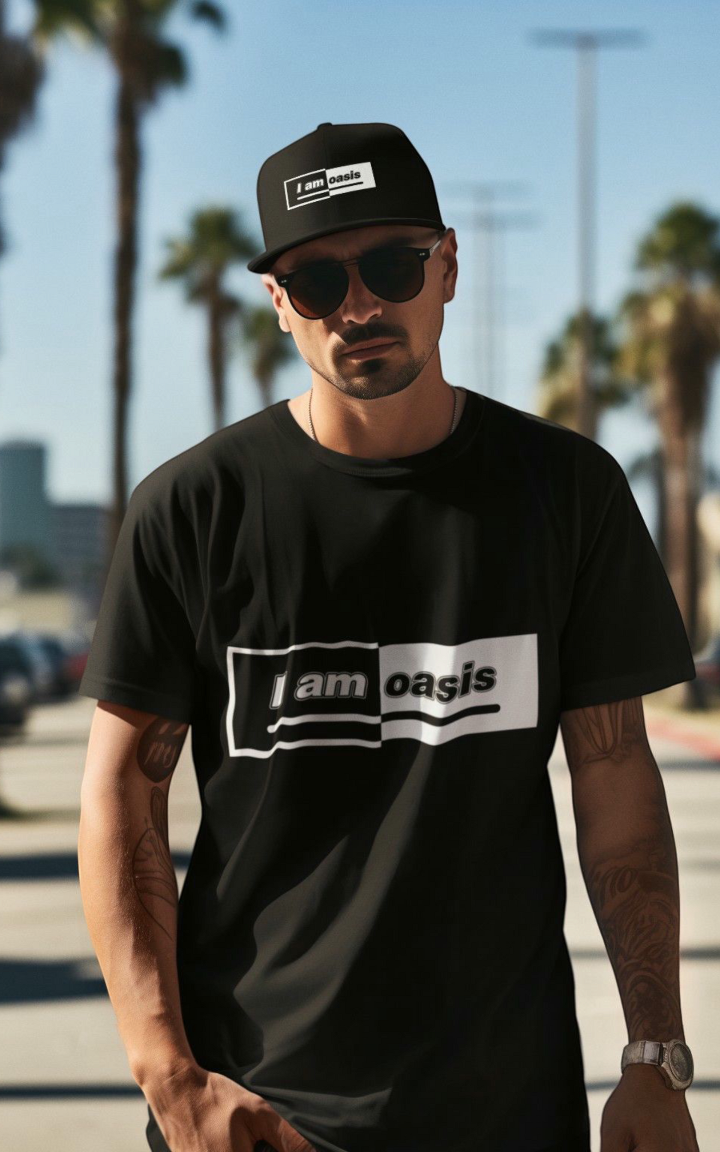 'I AM OASIS' Classic T-shirt – 50/50 Logo – 9 Brand Colours - Premium Cotton