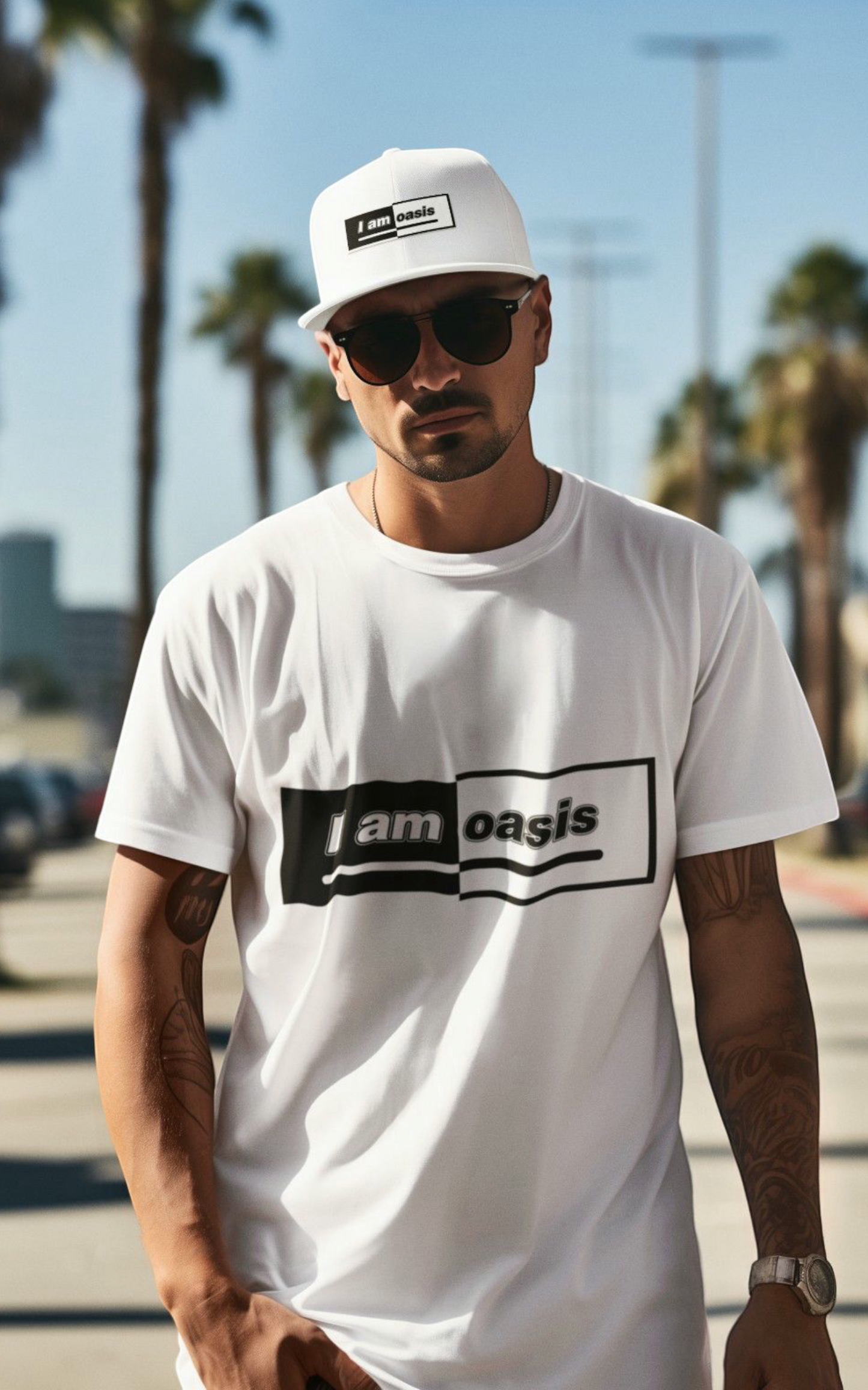 'I AM OASIS' Classic T-shirt – 50/50 Logo – 9 Brand Colours - Premium Cotton