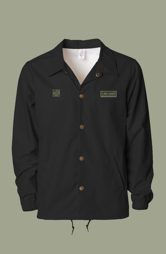'I AM OASIS' Water Resistant Coaches Jacket